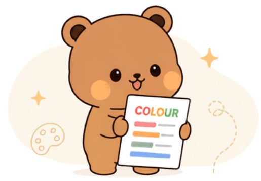 Panda mascot for colour printing